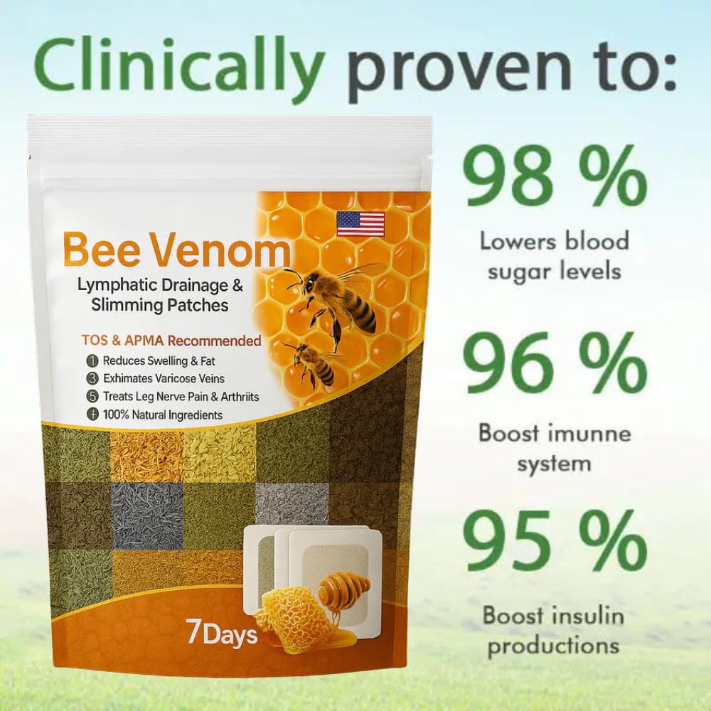 Bee Venom Lymphatic Daiamage & Sliming Patches (10 Patches)